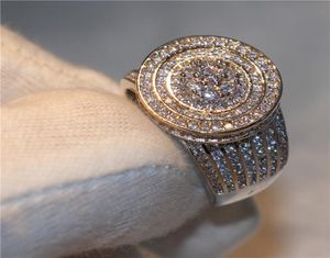 Anello nuziale con diamante di lusso professionale intero e al dettaglio di alta qualità Gioielli in argento sterling 925 con zirconi cubici per Wo9906248