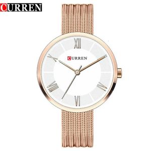 Orologi da polso CURREN Orologi da polso di moda di marca Donna Cinturino in acciaio inossidabile Orologio da donna Orologio da donna al quarzo Relogio Feminino Oro 231211