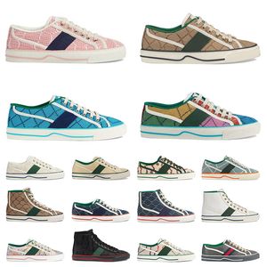 Tennis 1977 Kleid Schuhe Damen Herren Beige Blau Gewaschen Jacquard Denim Damen Schuhe Vintage Frau Luxus Designer Trainer Dghate High Top Sneakers