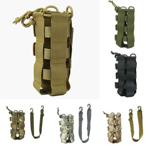 New Backpacking Packs 2.5L Outdoors Water Bottle Pouch Tactical Gear Kettle Adjustable kettle bag Army Fans Climbing Hiking Camping Water Bags