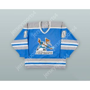 Niestandardowy Neal Broten 10 Phoenix Roadrunners jasnoniebieski hokeja Jersey Nowy top zszyty S-L-xl-xxl-3xl-4xl-5xl-6xl