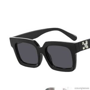 Offs vita mode lyxiga ramar solglasögon män kvinnor solglasögon pil x ram glasögon trend hip hop fyrkant Sunglasse sport resor solglasögon a28