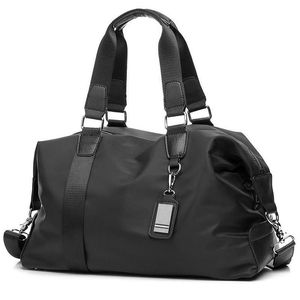 Mode män resor väskor hand bagage stor kapacitet totes bärbara helgpåsar avslappnad pu nylon rese duffle för män handväskor202w