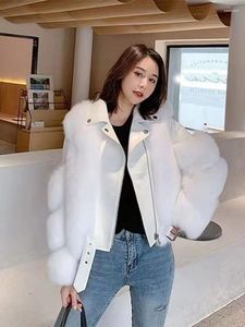 Women's Leather Woman Faux Hair Retro Young Section Coat 2023 Autumn And Winter Biker Suits Jacket Fashion Simple Slimming Trend Fur