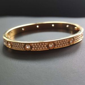 nail bracelet bangle Gold Version Wide Ten Diamond Bracelet Precision Screwdriver Snap Full Sky Star Bracelet Series Nail