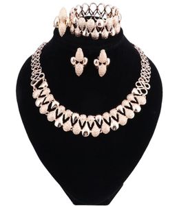 Set di gioielli Dubai per le donne Set di gioielli con perline africane Set di orecchini con collana di gioielli indiani etiopi indiani6716388
