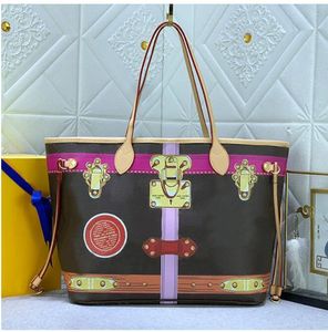 Luxury Womens Designer Tote Bag Never Shopping Crossbody Bags Ladies Classic Letter Prints Leather Handbag Högkvalitativ lyxkvinnor Handväska