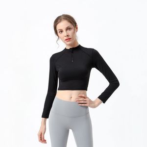 lu-55 Align Yoga Long Sleeve Training Woman Tshirt Slim Gym Swiftly Tech Full Stretch Fitness T-Shirts Define Running Tops Popular Bodybuilding Tee Girl