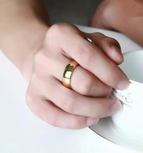 Klusterringar Klassisk volframkarbid 8 mm Men039S Polished Dome Wedding Band Ring for Men Engagement Smycken i Gold Rose G4964451