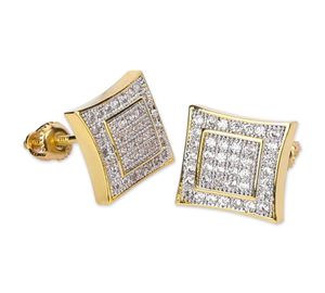 Orecchini da uomo di design di lusso Dichiarazione Gioielli hip-hop Orecchini con diamanti ghiacciati Orecchini in argento sterling 925 con orecchini in oro grande 7830839