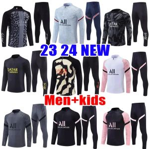 23 24 24 PSGES Tracksuit Men Football Training Suit 2023 2024 TUTA Maillot Jersey Kitter Kit Paris Mbappe Mężczyźni i dres piłki nożnej dzieci