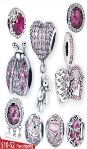 925 sterling silver orso palloncino mamma perline fascino adatto originale fai da te plata ley braccialetti fascino per le donne regalo gioielli fai da te1260440