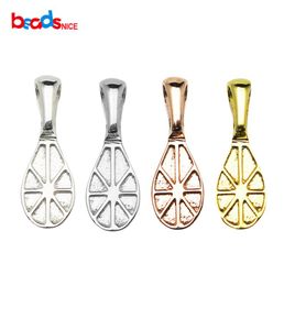 Beadsnice Solid Silver 925 Glueon Bail Jewelry Pendant Necklace Bails diy Accessory for Handmade Jewelry Makein