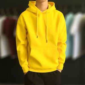 Mens Hoodies Sweatshirts Men Casual Plain Pullover Hooded Long Sleeve Jumper Tops Autumn Winter Hoodie Coat Fashion 231213