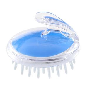 Spazzola per shampoo in silicone Shampoo Spazzola per massaggio del cuoio capelluto Lavaggio dei capelli Pettine Doccia Corpo Bagno Massaggio Spazzole pulite Scrubber 3 colori 54 8373684