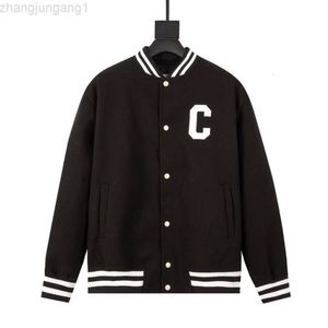 Designer Celina Triomphe High Version Early Spring New Luxury Fashion CEL Net Red Same Letter Sticker Embroidery Baseball Jacket