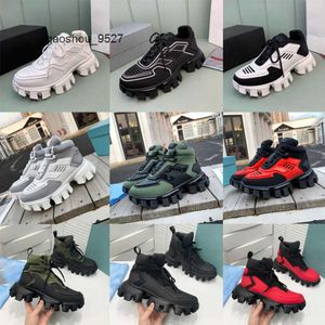 Shoe Shoes praddas Top pada Trainer prd Fabric Mens Platform Woman Runner Casual Outdoor Shoes Knit Cloudbust Low Thunder High Top Sneakers Light Rubber New Col QS48