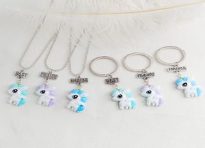 Fashion 3pcsset FRIENDS FOREVER Pendant Necklaces BFF Friendship gifts Cartoon animal jewelry for kids friends trinket7770268