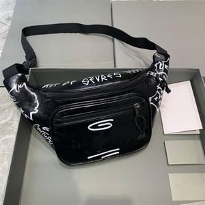 7a kvalitet midjepåsar bumbag handväskor handväska män kvinnor läder sport löpare fanny pack mag graffiti midjor bum väska fitness runnin188f