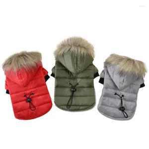 Hundkläder Petkläder Witner Coat Down Jackats For Cats Small Dogs Soft Jackets Rockar Valpar på kalla dagar