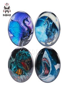 KUBOOZ Acryl Dinosaurier Ohrstöpsel Tunnel Piercings Messgeräte Körperschmuck Piercing Expander Großhandel 6-25mm 80 Stück9854167