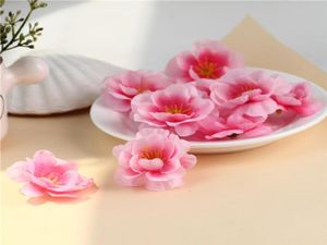 200pcs 45cm künstliche Stoff Pflaumenblütenpfirsich -Blüte Sakura Blumenköpfe DIY Accessoires6102001