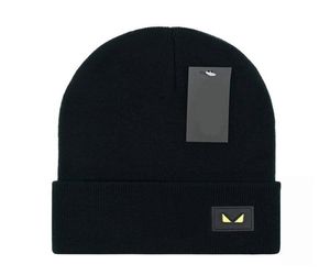 Chapéu de malha simplicidade gorro boné dois olhos padrão designer crânio bonés para homem mulher chapéus de inverno 6 color3359318