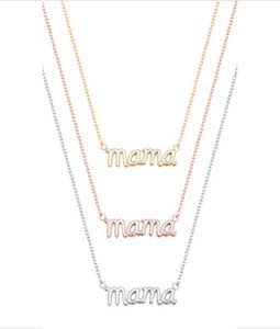 Liten mamma mamma mamma bokstäver halsband stämplade ord initial kärlek alfabet mamma halsband för tacksägelse mor039s dag gåvor2623846