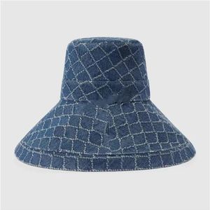 Marca carta denim designer balde chapéu homens designers bonés de beisebol chapéus homens mulheres larga borda chapéu moda sunhat casquette esporte g242y