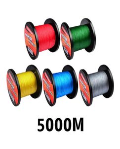 5000m 3000m 1000m 500m 300m W4 Strand trançado PE linhas de pesca 4 tece linha de trança 10lb100lb 5colors3477374