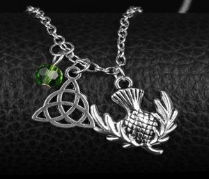 Outlander Necklace of Movie Jewelry Scotland National Floral Pendants Necklaces Women Retro Style Beads Necklace7071964