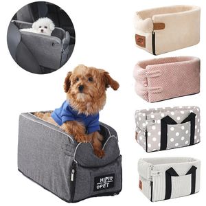 kennels pens Dog Car Seat Portable Folding Pet Car Seat Safety Chair Basket for Small Medium Puppy Protector Travel Beds Pet Supplies 231212