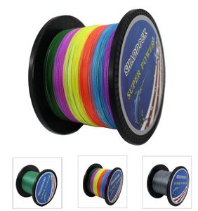 Linha de trança super forte 45lb 100lb 100 PE Raed Fishing Line 100m 300m 500m 1000m Linha de pesca avançada avançada com 4ST1311282