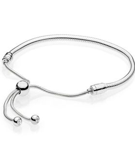 925 Sterling Silber Armband Moments Schiebeverschluss, verstellbares Pan-Armband, passend für Damen, Perlen-Charm, DIY-Europa-Schmuck CX2006238057735