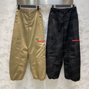 Cargohose mit Buchstabenabzeichen für Damen, Designer-Street-Style-Hiphop-Jogginghose, modisch, lässig, lange Hose