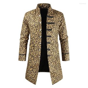 Men's Trench Coats Autumn/Winter Windbreaker Steampunk Long Casual Coat Designer Personalized Top