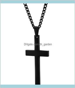 Christian Jesus Single Titanium Halsband Rostfritt guld Silver Black Prayer Choker Crucifix Pendants Men smycken NMV5K Pendant N DS4X19865128
