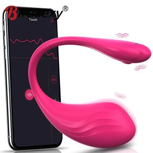 Vibrators Wireless Sextoy vibrating egg remote control vibrator Powerful App Control Gpoint false penis vaginal massager Bluetooth female clitoris 18 231213