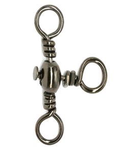 200pieceslot 3 way swivel fishing barrel swivel stianless crossline swivel for saltwater freshwater fishing6205851