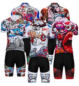 2021面白いサイクリングジャージーショーツビブセットロパシクリスモメンズMTBユニフォームサマープロ自転車Maillot Bottom Clothing5456952