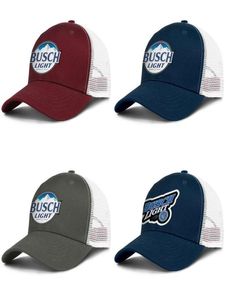 Busch Light Beer Znak Męki i kobiety Regulowane Trucker Meshcap Zamontowane zabytkowe drużynę Oryginalne baseballhats Busch Light Beer Logo LO3620625