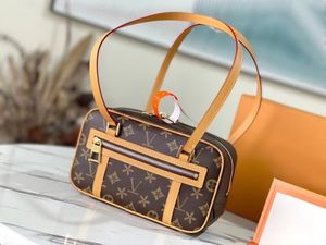 Kadın alıntı moda tasarımcısı lüks tote çantalar m46321 kadın tatil çanta kahverengi debriyaj omuz çantası deri erkek cüzdan çapraz vücut alışveriş çantaları