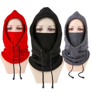 Cycling Caps & Masks Winter Warm Polar Fleece Balaclava Unisex Full Face Mask Winter Sports Cap Face Cover Neck Warmer Cyclings Skiing Motorcycling