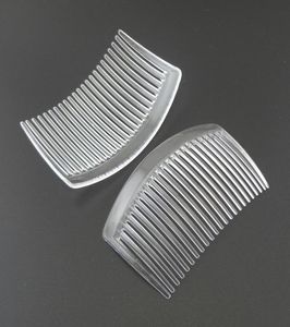 20 PZ 50 cm 85 cm 23 denti Pettini per capelli in plastica trasparente semplice per accessori per capelli fai da te copricapo da sposapettini laterali trasparenti3488095