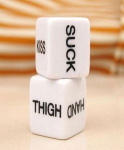 2 PCSPair 16MM Acrylic Dice Gaming Erotic Dice Toy Couple Novelty Love Funny gift Leisure Sports2370160