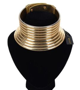 ジェロリの声明シックコイルマグネットチョーカーネックレスマルチレイヤーコイルドロープチェーンカーダシアンカラーネックレスJuran Maxi Jewelry5503644