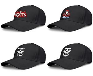 Danzig Misfits Tasarımları Fiend Skull Siyah Erkek ve Kadın Beyzbol Kapağı Tasarımcı Golf Serin Fitted Özel Benzersiz Klasik Şapkalar G8373671