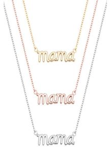 10st. Small Mama Mom Mommy Letters Halsband Stamped Word Initial Love Alfabet Mother Halsband för Thanksgiving Mother039S Day4041819