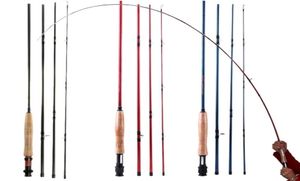 Sougayilang Fly Fishing Rod High Performance 4 Piece Fast Action Carbon Fiber Pole for Freshwater 2111189763115