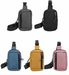 Nylon Sling Bag for Man Women 5 Colors Lightweight Crossbody Bags Breathable Fashion Sports Phone Chest Bag Gift